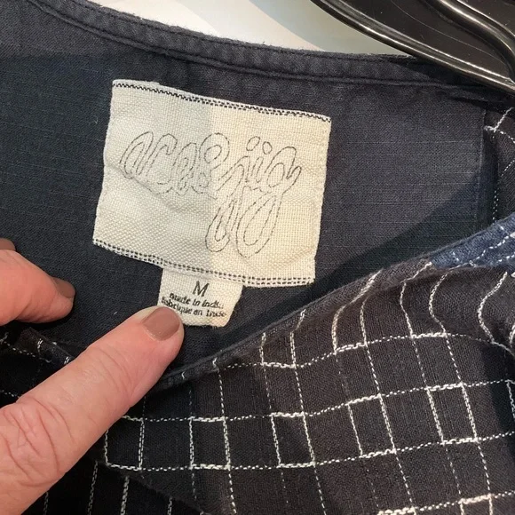 ACE & JIG  Black & Navy SHEATH DRESS - Picture 2 of 7